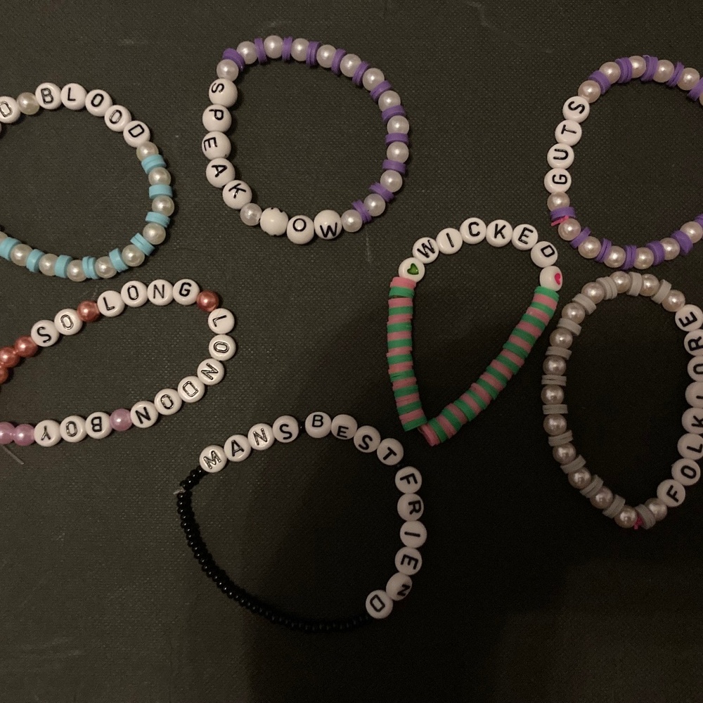 CUSTOM Album/Artist/Word bracelet